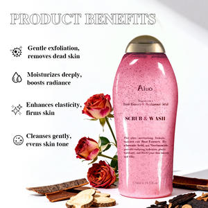 Feminines Duschgel mit <span class=keywords><strong>pH</strong></span>-Ausgleich, Hyaluronsäure, Glättung, Aufhellung, Peeling-Effekt und Körperpeeling - Product Image 4