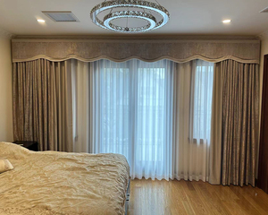 Style européen Luxe Blackout Cantonnières personnalisées Jacquard Fenêtres <span class=keywords><strong>Rideaux</strong></span> Blackout Villa-Atmospheric Elegant Valances - Product Image 2