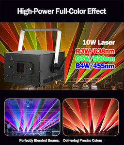 Projecteur laser 10W FB4 pour événements sportifs, lumière de scène à balayage 40KPPS pour tournois, soirées à thème, discothèques N2-Z810E 10W IP65 1. - Product Image 6
