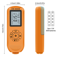 Medidor de Espesor de Revestimiento Digital XEAST HW-300S ABS, Probador de Pintura Metálica, 0-2000um, Resolución de 0.01mm, Precisión de 3%+1um, Batería con 1 Año de Duración