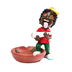 Hot Jamaican Beach Rasta Stand Souvenir Homme Fumer Fantaisie Unique Taille Moyenne <span class=keywords><strong>Bob</strong></span> <span class=keywords><strong>Marley</strong></span> Résine <span class=keywords><strong>Cendrier</strong></span> - Product Image 5