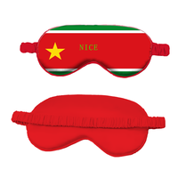 Masque de sommeil en soie simulée avec drapeau national de la Guadeloupe personnalisé, sangle élastique, cache-yeux pour voyage, souvenir, cadeau