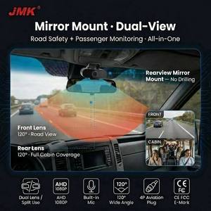 Cámara de Coche JMK de Doble Lente con Visión Nocturna Delantera y Trasera para Sedán, SUV, Espejo Lateral, 1 Año de Garantía, Función Impermeable - Product Image 3