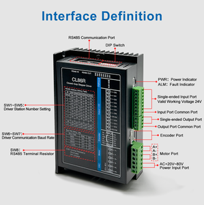 AC20V ~ 80V RS485 otobüs dijital hibrid 2 fazlı Nema 34 step <span class=keywords><strong>Motor</strong></span> sürücüleri kapalı döngü <span class=keywords><strong>Motor</strong></span> sürücüsü - Product Image 3