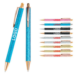 ปากกาลูกลื่นโลหะพิมพ์ลายโลโก้ผงทอง สำหรับธุรกิจ กีฬา ของที่ระลึก หลายสี  พร้อมปรับแต่งสำหรับเป็นของขวัญ - Product Image 1