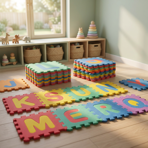 Alfombra de Juego de EVA para Bebés, Unisex, Educativa, para Gatear, Picnic, 42x42cm, 9-10mm de Grosor, Personalizable, Vietnam, OEM/ODM - Product Image 2