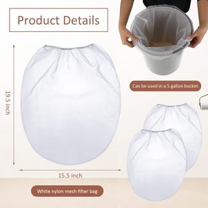 <span class=keywords><strong>Passoire</strong></span> de sac de peinture en tissu de maille de polyester fin 1 2 5 gallons et sac filtrant personnalisé pour peinture et liquide - Product Image 2