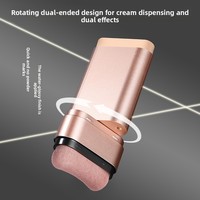 Stick de fond de teint double embout avec pinceau, longue tenue, waterproof, étiquette privée, correcteur, contenant pour stick de fond de teint