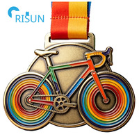 Médaille personnalisée gravable pour vélo, cyclisme, sport, médaillon sur mesure
