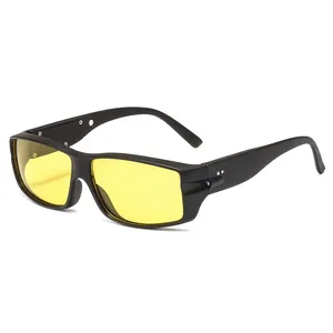 Leonlion — lunettes Anti-lumière bleue à lentille jaune, pour homme et femme, verres de Vision nocturne, tendance, nouvelle collection 2020, 2019