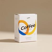 Boîte à café pliable en carton ondulé blanc recyclable personnalisable avec revêtement UV, boîte d'emballage alimentaire imprimée en couleur