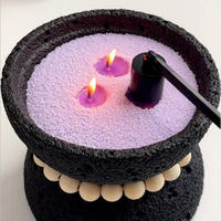 Bougie en cire de sable perlée entièrement naturelle en gros, multicolores, parfumées, pour les fêtes, les votives, la décoration de la maison, les bars