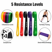 Oferta Especial: Set de Bandas de Resistencia de Látex Natural Directo de Fábrica con Asas, Anclaje para Puerta, Mosquetón y Bolsa de Almacenamiento para Entrenamiento en Casa