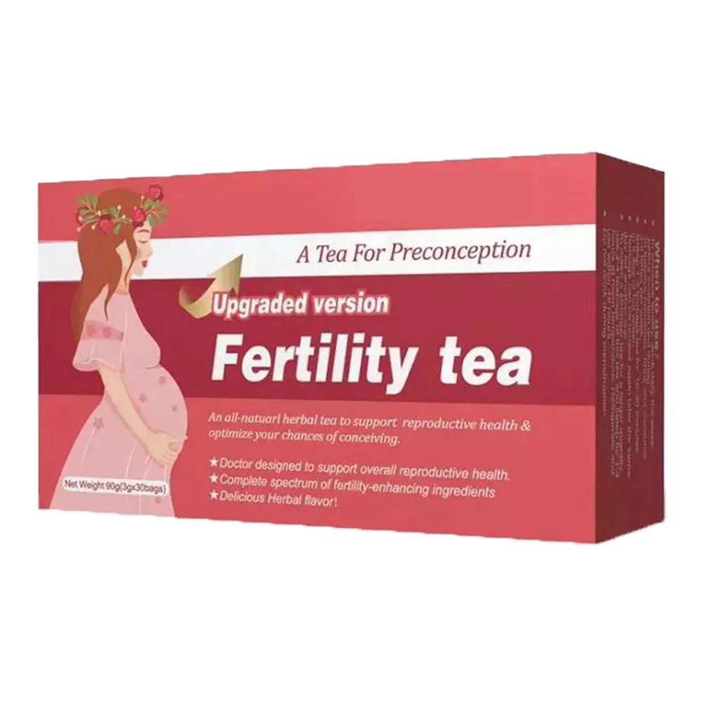 Etiqueta privada Desintoxicación de té de fertilidad femenina para el embarazo toxinas del útero mujeres té de hierbas Para fibromas té de desintoxicación de útero cálido