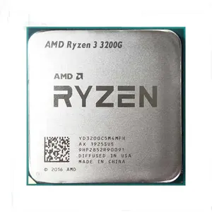 For AMD 3 3200G R3 3200G 3.6 GHz Quad-Core Quad-Thread 65W CPU Processor L3 4M YD3200C5M4MFH Socket AM4