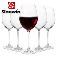 Verres à vin rouge personnalisés en cristal en gros – Gobelets à vin transparents avec logo personnalisé – Verres à vin rouge de luxe