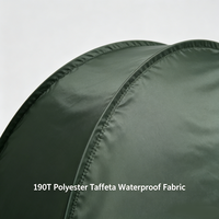Tente tunnel extensible en fibre de verre avec fenêtres en maille ventilée, tente de camping pliable pour l'extérieur, supporte la personnalisation du logo OEM ODM