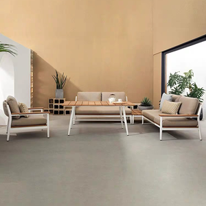 Al Aire Libre sofá de ratán Patio jardín terraza asiento Villa al aire libre sofá conjunto muebles de jardín - Product Image 4