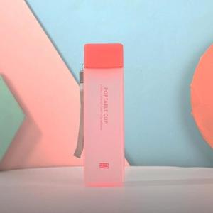 Nueva Botella de Agua Cuadrada de <span class=keywords><strong>Pl</strong></span>ástico Esmerilado, Portátil, Transparente, para Jugos de Frutas, a Prueba de Fugas, para Deportes al Aire Libre, Viajes y Campamento - Product Image 3