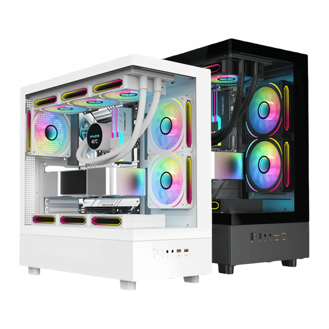 Model 270 No A-pillar Computer case EATX/ATX White Sea View Room 360 Water-cooled White case Desktop
