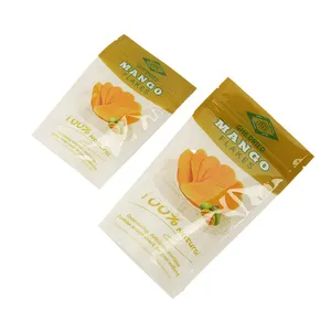 Impresión personalizada comida seca zip fruta congelada bolsa de embalaje de plástico seco para Mango Seco