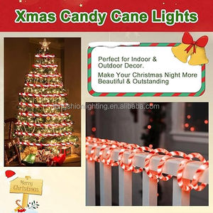 Bande LED intelligente étanche d'<span class=keywords><strong>occasion</strong></span> pour l'intérieur et l'extérieur, décoration de Noël, guirlande lumineuse en forme de canne à sucre, vente en gros et au détail, fabricant - Product Image 3