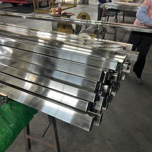 Astm 304 316 430 201 חומר מרותך חתך חלול סעיף מלבני נירוסטה צינור מרובע - Product Image 3