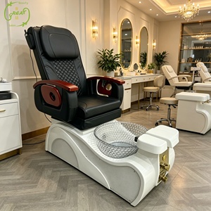 Équipement de salon de coiffure moderne, prix de gros, prix bas, bol de pédicure, table de manucure pour ongles en gel, ensemble de chaise de pédicure - Product Image 1