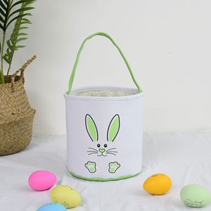 <b>Easter</b> Bunny <b>Basket</b> <b>Gift</b> Bags For Kids Canvas Tote <b>Easter</b> Bucket For <b>Easter</b> Eggs Hunt Kids Party - Product Image 5