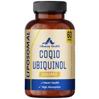 Capsules de CoQ10 Ubiquinol Liposomé en gélules molles, 60 unités, 100g, Qualité supérieure pour le soutien cardiovasculaire et l'énergie cellulaire