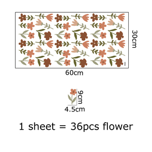 Adesivi <span class=keywords><strong>Murali</strong></span> <span class=keywords><strong>Floreali</strong></span> Boho Rimovibili Fai-da-Te per Cameretta Bambini - Product Image 3