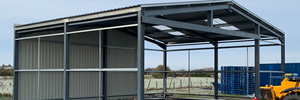 Structure en acier moderne pour la construction d'ateliers/bureaux avec assistance technique en ligne et inspection sur site - Product Image 4