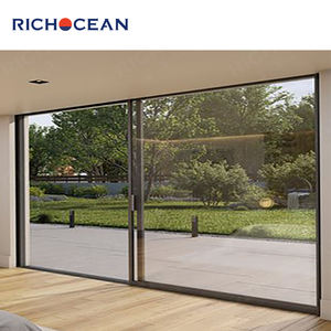 RICHOCEAN Porte coulissante extrêmement étroite en alliage d'aluminium pour patio Portes coulissantes en verre à double isolation thermique - Product Image 5