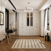 Meubles de cuisine sur mesure de style français, armoires cintrées, conception personnalisée pour toute la maison, fabrication OEM/ODM