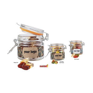 Set di barattoli di caramelle Haribo con logo personalizzato per promozioni e regali - Product Image 1