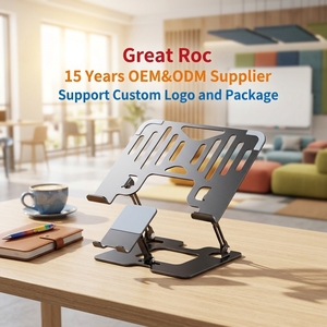 <span class=keywords><strong>Support</strong></span> pour ordinateur portable 2 en 1 avec <span class=keywords><strong>support</strong></span> de téléphone amovible en acier carbone pliable réglable en hauteur et inclinaison - Product Image 2