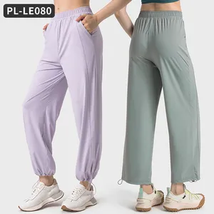 Pantalones de Yoga deportivos informales personalizados para mujer, proveedores de mallas para gimnasio, Fitness, mallas de entrenamiento de cintura alta, mallas de Yoga sin costuras