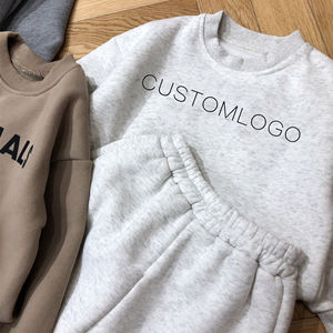 Vêtements pour garçon en bas âge, vente chaude, 100% coton, vêtements pour enfants, sweat-shirt en polaire, ensembles deux pièces - Product Image 4