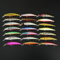 Leurre de pêche artificiel Minnow Wobbler RYUKI 80S coulant pour la pêche à la traîne, 8cm 13g, Rozantea Jerkbait pour Culter Alburnus et Bass