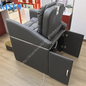 KISEN Electric <b>Backrest</b> Lifting Shampoo Chair Thai Massage Hidden Shampoo Bowl Custom Salon Shampoo Spa <b>Bed</b> - Product Image 5