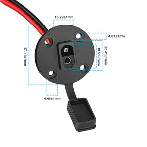SAE всепогодостойкая розетка с боковым портом для SAE соединительный кабель 2-контактный быстроразъемный Sae штекер - Product Image 4