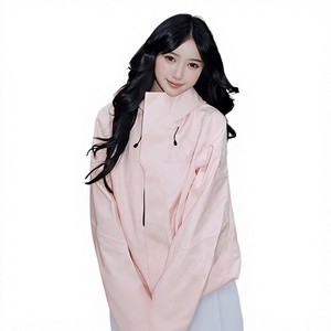 Veste bomber imperméable Dilrabas Same-style Loto 3-en-1 à capuche ample pour femmes et hommes, vêtements d'extérieur pour l'hiver - Product Image 1