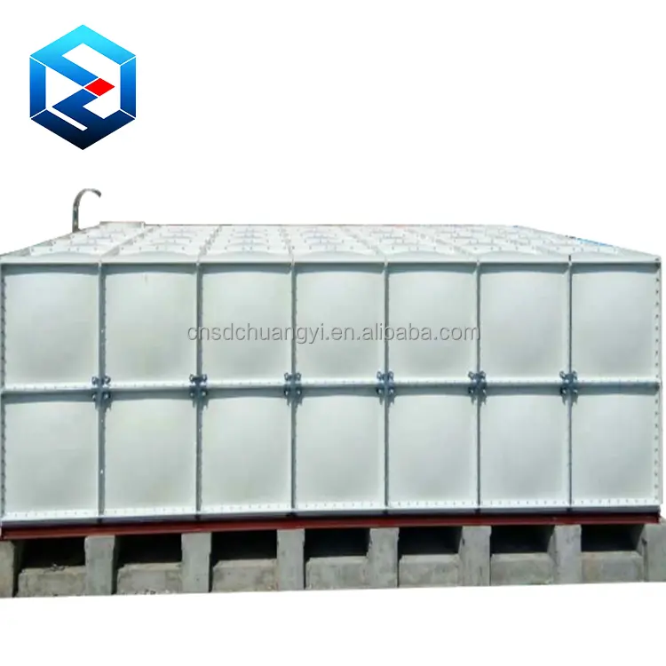 5000 liter Harga tangki penyimpanan air plastik serat kaca berbaut Panel GRP SMC dapat dilipat