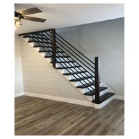 Prima Modernes Innen- und Außenbereichs-Rundgeländer aus Metall für Villa-Treppen & Terrassenprojekte