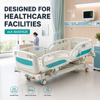Lit d'hôpital électrique multifonctionnel AOLIKE certifié CE ISO UKCA pour soins intensifs, adapté aux salles professionnelles