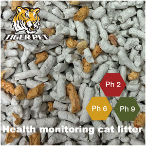ทรายแมว TIGER PET Health Monitoring ขนาด 20 ลิตร แบบเม็ดกระดาษ ตรวจจับปัสสาวะ วัดค่า pH โปรตีนในเลือด กลูโคส แจ้งเตือนล่วงหน้า - Product Image 6
