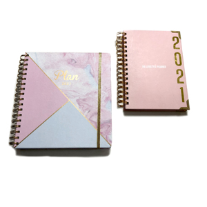 Fournitures scolaires, carnet à spirales A5, journal, agenda quotidien non daté, agenda professionnel, impression personnalisée avec autocollant - Product Image 3