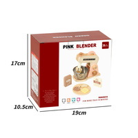 Mainan Dapur Kayu Solid Warna Pink untuk Bermain Peran, Mesin Pemanggang Roti, Mixer, Mesin Kopi untuk Anak Perempuan, Melatih Keterampilan Hidup
