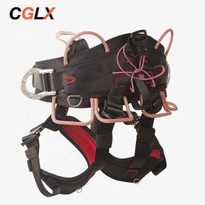 CGLXポリエステルシットハーネスロックツリークライミング高高度安全装置付き落下防止ツリークライミング安全ベルト付き - Product Image 1