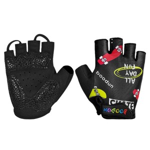 Children Cycling Gloves <b>Half</b> Finger Anti <b>Slip</b> Breathable For Kids Outdoor Riding - Product Image 2